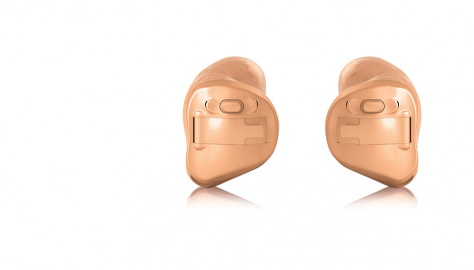 Hansaton: Wireless Im-Ohr-Hörgerät von Hansaton, zwei Stück nebeneinander