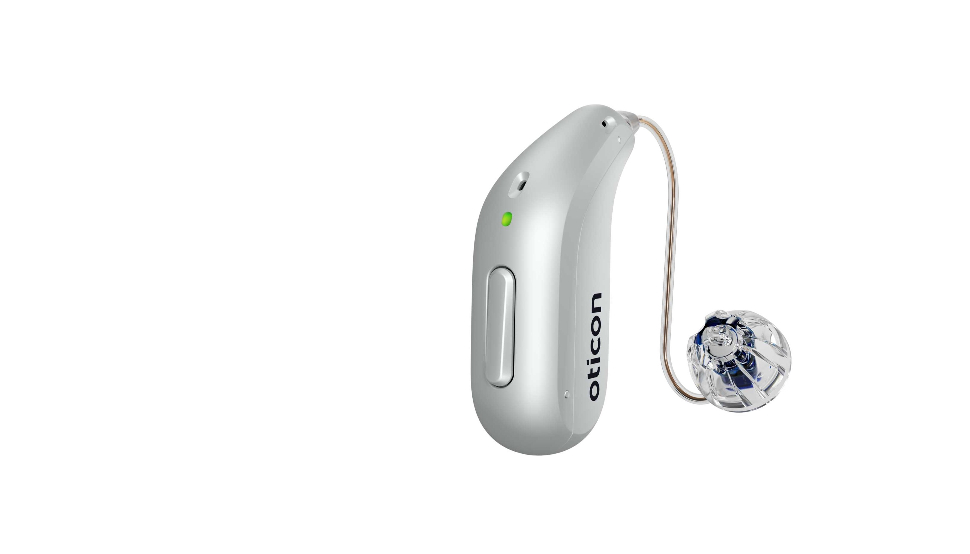 Oticon: Ex-headphone device with battery