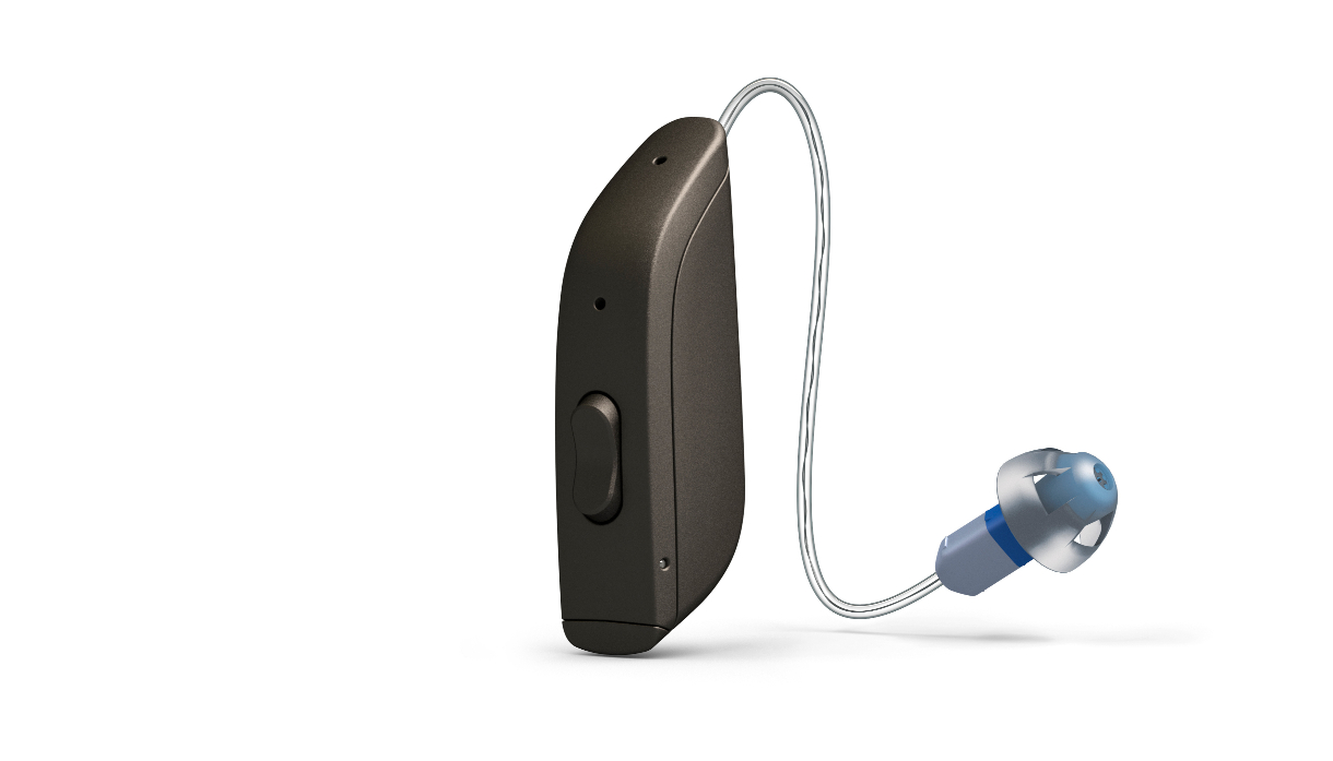 ReSound: Batteriebetriebenes Hörgerät mit Exhörer in braun