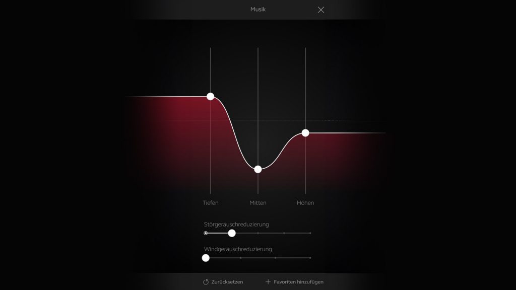 Hörgeräte als Gehörschutz: Der Equalizer der Resound Hörgeräte-App