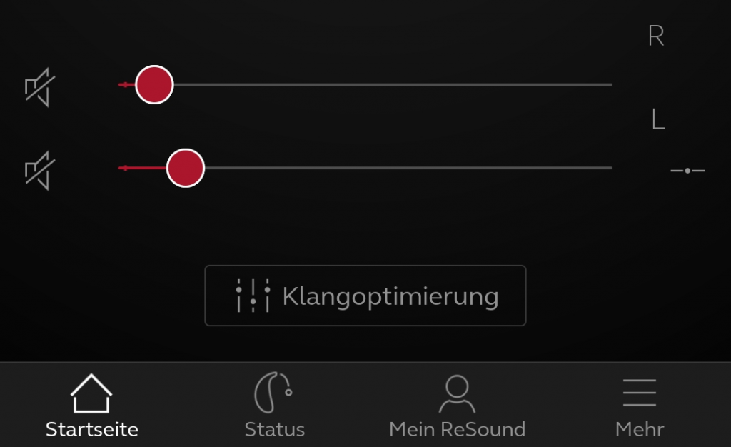 ReSound Omnia seitenorientierte Einstellung